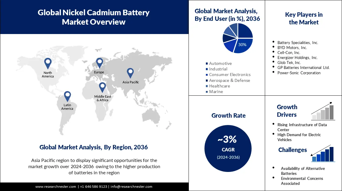 Nickel Cadmium Battery Market size